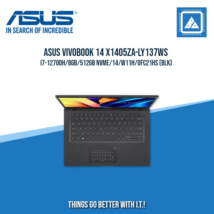 ASUS VIVOBOOK 14 X1405ZA-LY137WS I7-12700H/8GB/512GB NVME | BEST FOR STUDENTS AND FREELANCERS LAPTOP ASUS VIVOBOOK 14 X1405ZA-LY137WS I7-12700H/8GB/512GB NVME | BEST FOR STUDENTS AND FREELANCERS LAPTOP